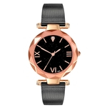 Moda Luxurious Quartz Assista Rodada Dial relógio de pulso D04-W