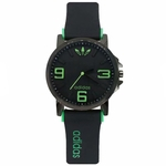 Moda Masculina Clover Round Dial Pulseira De Silicone Ajustável Relógio De Pulso De Quartzo Analógico