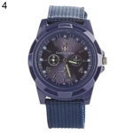 Moda Masculina Militar Estilo Exército Nylon Banda Sports Analógico Quartz Relógio De Pulso