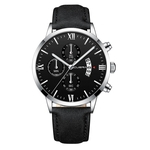 Fashion Watches Men Leather Bracelet Quartz Wrist Watch