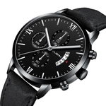 Fashion Watches Men Leather Bracelet Quartz Wrist Watch