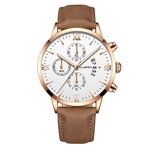 Fashion Watches Men Leather Bracelet Quartz Wrist Watch