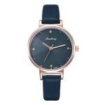 Women's Fashion Simple Glass Personality Student Belt Quartz Watch