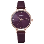 Women's Fashion Simple Glass Personality Student Belt Quartz Watch