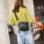 Moda Unissex High Capacity Zip Couro Messenger Bag Bolsa de Ombro Bolso