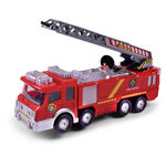 Modelo Truck Simulation Mini Fire With Omnibearing Giratório Tubo Crianças dos Desenhos Animados Electric Light Aspersão Toy