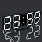 Modern Digital LED desktop Noite Relógio 24 Horas 12 Horas Temperatura eletrônico Display Time
