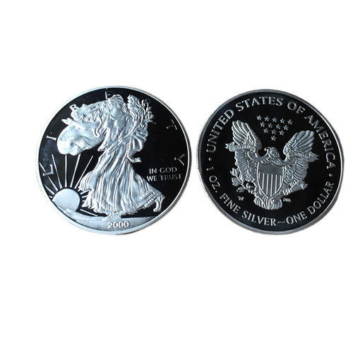 Moeda comemorativa Padrão Estátua liberdade americana Coin Overseas Turismo Estrangeira Coleta de Metal Crafts Coin