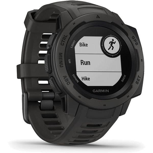 Monitor Cardíaco de Pulso com GPS Garmin Instinct Grafite