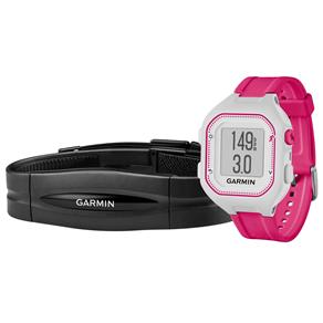 Monitor Cardíaco Garmin com Cinta Forerunner 25 - Branco/Rosa