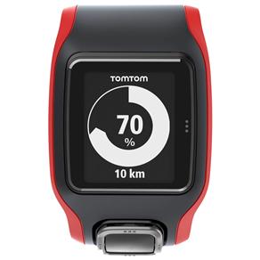 Monitor Cardíaco Multi Sport Cardio com GPS TomTom - Vermelho/Preto