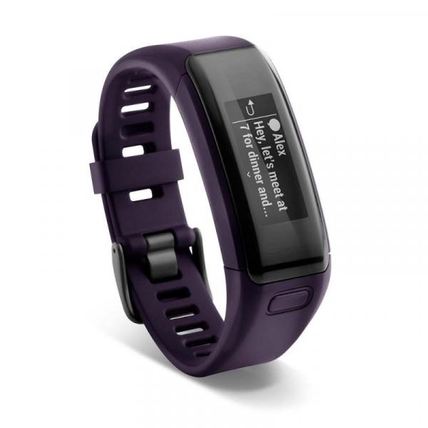 Monitor de Atividades Garmin VivoSmart HR43 Roxo Tam Regular com Monitor Cardíaco