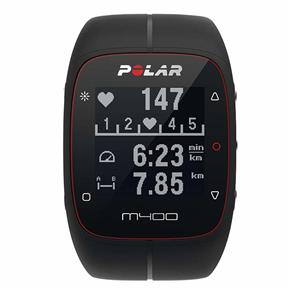 Monitor de Frequência Cardíaca Polar M400 com Bluetooth, GPS e Cinta - Preto