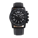 Monocular Matte Dial Moda Casual Luxury analógico relógio de quartzo Mens Watch