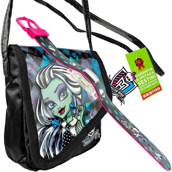 Monster High Relógio de Pulso Digital Mais Bolsinha Frankie - Fun