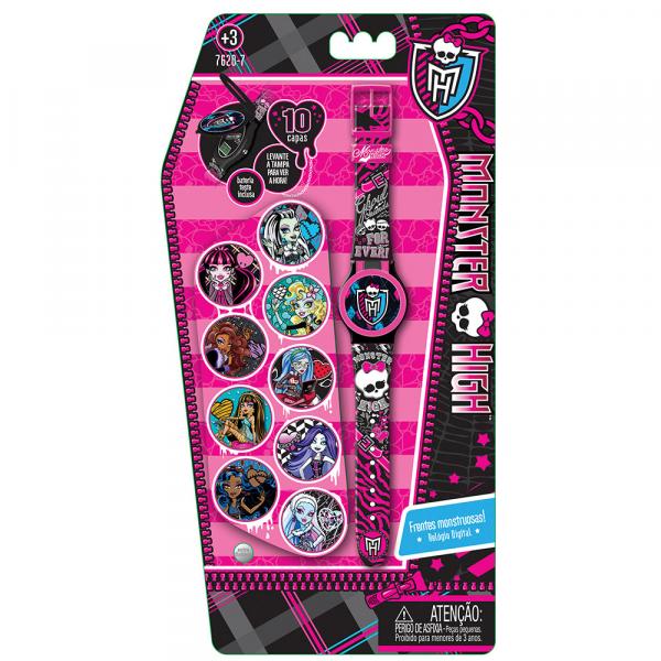 Monster High Relógio Digital com Tampa - Fun Divirta-Se - Hot Wheels