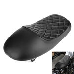 Motos Couro Retro Saddle Vintage assento corcunda Estofos em Pele Cafe Racer Rhombic Almofada Forma Para Honda para a Yamaha