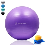 Mounchain ioga bola superfície antiderrapante Anti-Explosão esfera do exercício para casa, escritório, Equilíbrio, Yoga, Fitness