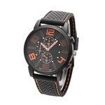 Movimento Sports Watch Quartz metal dos homens e borracha Marca Multifuncional quartzo Sports relógio de pulso