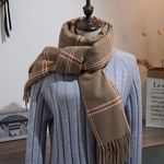 Niceday Unisex Outono Inverno Xaile Imitação Cashmere Quente doce da manta Tassel Scarf Cabo