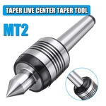 MT2 0.02 Polegada 0.001 Torno de Aço de Precisão Live Center Morse Taper Tool Triple Bearing Tailstock Center Cortador CNC Ferramentas de Torno