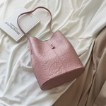Mulheres 2019 New S¨®lidos ombro Cor Bag Casual Bucket Bag Moda Bolsas