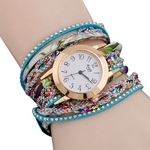 Mulheres Adorável doce cor Quartz relógio único elegante relógio de pulso Presente do ornamento
