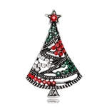 Mulheres Broche De árvore De Natal Pin Multicolor Rhinestone Jewelry Fashion Xmas Gift