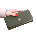 Mulheres Carteira Longo PU Leather Titular bolsa forma ID Bank Card Celular Coin Dinheiro