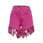 Mulheres Jeans shorts jeans borlas