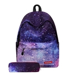 Mulheres Chic Starry Sky Impressão Mochila Grande Capacidade de viagem Casual Simples Bag