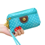 Mulheres Cosmetic Bag Moda Canvas Handbag Clutch Bag Zipper Coin Purse Alterar Carteira Redbey