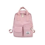 Mulheres do cl¨¢ssico Fashion Street Mochila Grande Capacidade Zip bolso Backpack