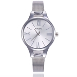 Mulheres Elegante Escala Roman Simples Alloy Quartz Assista