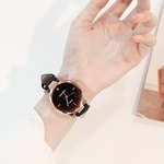 Mulheres elegantes simples relógio de quartzo Couro Casual pulseira relógio de pulso watch
