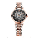 Amyove Lovely gift Mulheres estrelado Casual Dial Quartz relógio de pulso com Steel Band