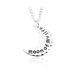 Mulheres Fashinable Sun Moon Colar Pendent A1017