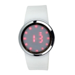 Mulheres homens unisex Toque Digital LED Red Sports Watch Estudantes presente WH