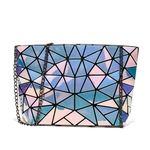 Mulheres moda cool All-jogo Geometric Rombus Único Shoulder Bag