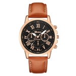 Mulheres Moda Couro Casual rel¨®gio de luxo Analog cristal de quartzo rel¨®gio de pulso