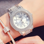 Mulheres moda de luxo Movimento Quartz Diamond Watch Relógio de pulso