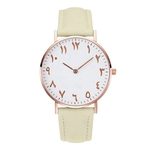 Mulheres Moda Rel¨®gios Ladies Casual Quartz Rel¨®gio de pulso Rel¨®gio de couro Strap