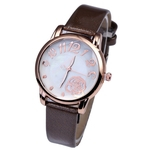 Mulheres Moda relógio de quartzo Couro Strap Watch personalidade selvagem Sports Watch