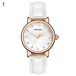 Mulheres Moda Rhinestone Incrustada Roman Número Quartz Impermeável Partido Relógio De Pulso