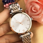 Mulheres Moda Rodada Dial de pulso de quartzo