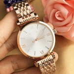 Mulheres Moda Rodada Dial de pulso de quartzo