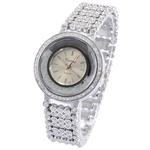Mulheres Moda Shimmer relógios de quartzo Lady Luxo Liga pulseira relógio de pulso