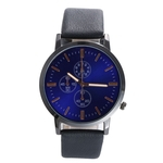 Mulheres Moda Ultra-fino Casual Escala pulseira de couro Quartz Relógios de pulso