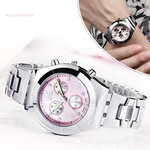 Mulheres Moda Watch simples de quartzo com decoração liga pulseira strass relógio de pulso presente