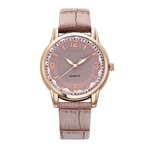 Mulheres Quartz Assista Two-color Dial Belt Assista